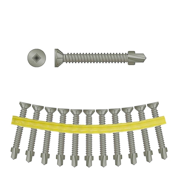Quikdrive No. 8 x 1-5/8in Fiber Cement Siding to Steel Screws CBSDQ158S - main